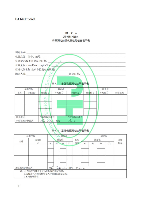 HJ 1331-2023《固定污染源廢氣總烴、甲烷和非甲烷總烴的測(cè)定便攜式催化氧化-氫火焰離子化檢測(cè)器法》-8